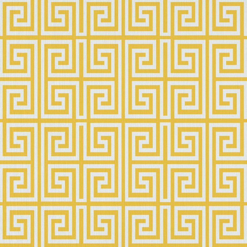 Emperor's Fret - Dynasty Yellow - RM Coco - Fabric by the Yard