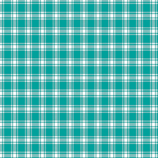 GeneviÃ¨ve Check - Aegean - RM Coco - Fabric by the Yard