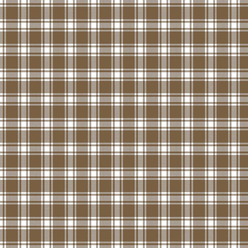GeneviÃ¨ve Check - Chestnut - RM Coco - Fabric by the Yard