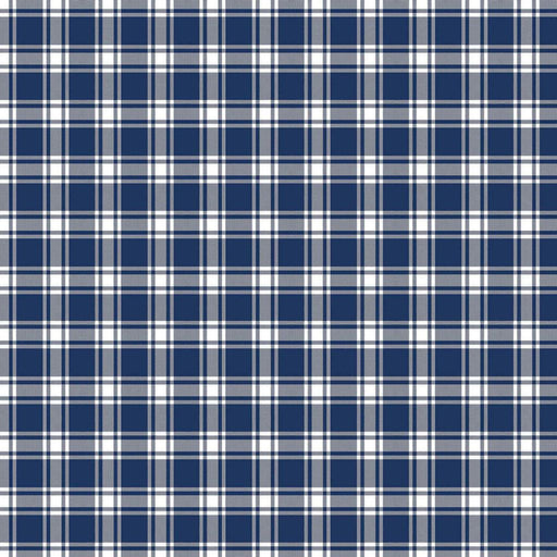 GeneviÃ¨ve Check - Cobalt - RM Coco - Fabric by the Yard