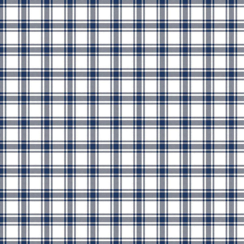 GeneviÃ¨ve Check - Cornflower - RM Coco - Fabric by the Yard