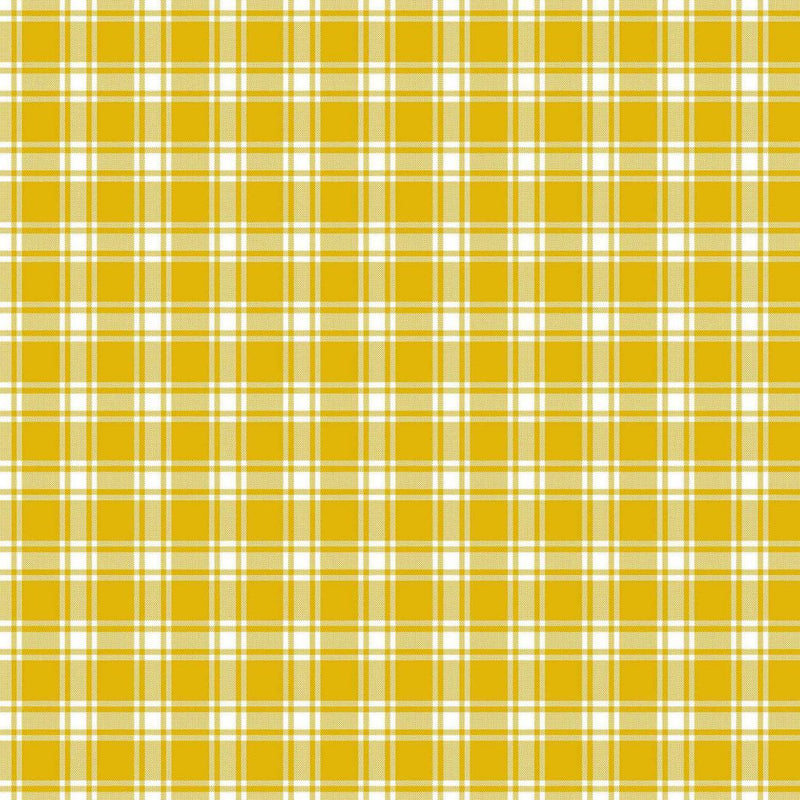 GeneviÃ¨ve Check - Forsythia - RM Coco - Fabric by the Yard