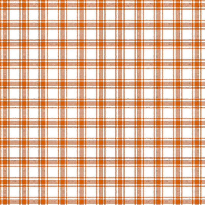 GeneviÃ¨ve Check - Mandarin - RM Coco - Fabric by the Yard
