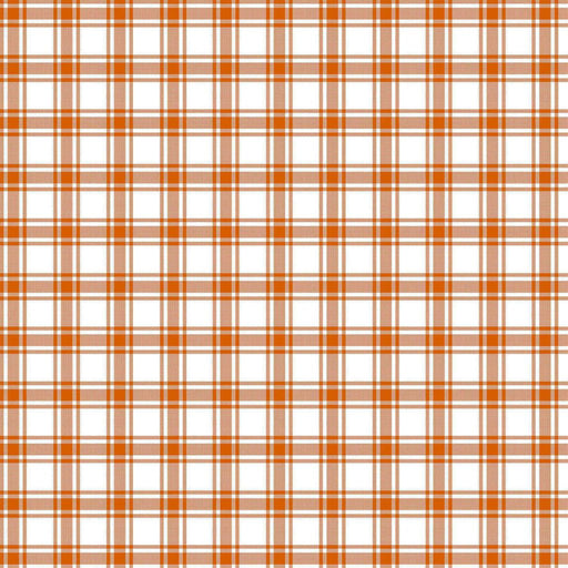 GeneviÃ¨ve Check - Mandarin - RM Coco - Fabric by the Yard