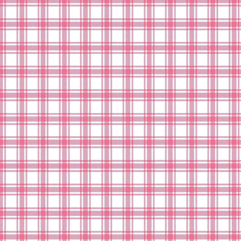 GeneviÃ¨ve Check - Peony - RM Coco - Fabric by the Yard