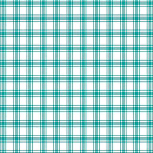 GeneviÃ¨ve Check - Sea Glass - RM Coco - Fabric by the Yard