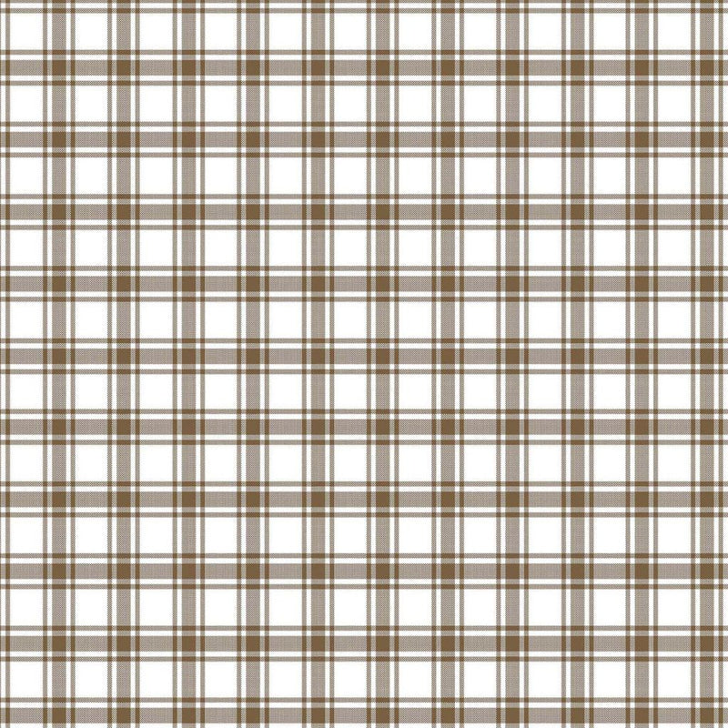 GeneviÃ¨ve Check - Toffee - RM Coco - Fabric by the Yard