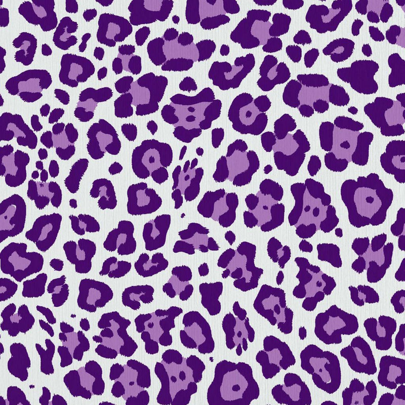 Leopard Dance - Amethyst - RM Coco - Fabric by the Yard