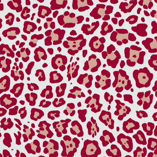Leopard Dance - Maraschino - RM Coco - Fabric by the Yard