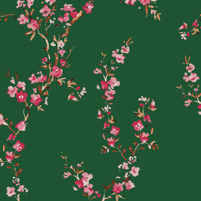 Manchurian Blossoms - Emerald - RM Coco - Fabric by the Yard
