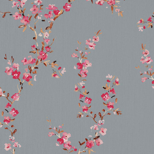 Manchurian Blossoms - Platinum - RM Coco - Fabric by the Yard
