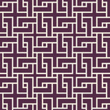 Manchurian Fret - Aubergine - RM Coco - Fabric by the Yard