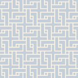 Manchurian Fret - Sky - RM Coco - Fabric by the Yard