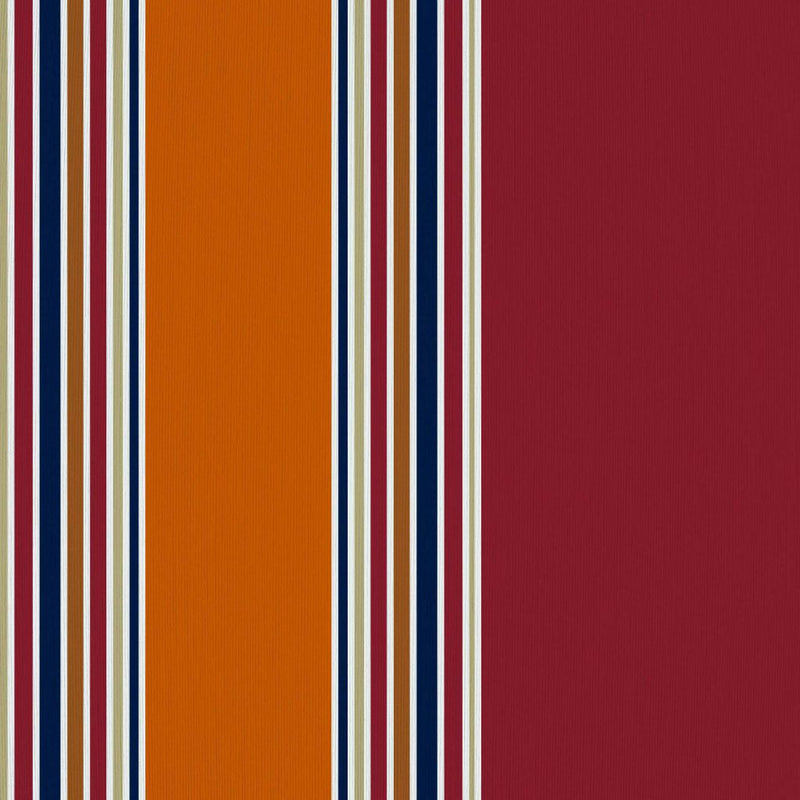 Ming Stripe - Cinnabar - RM Coco - Fabric by the Yard
