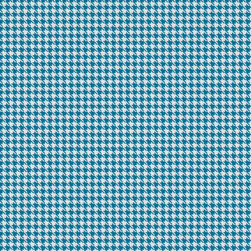 Sherlock Houndstooth - Aegean - RM Coco - Fabric by the Yard