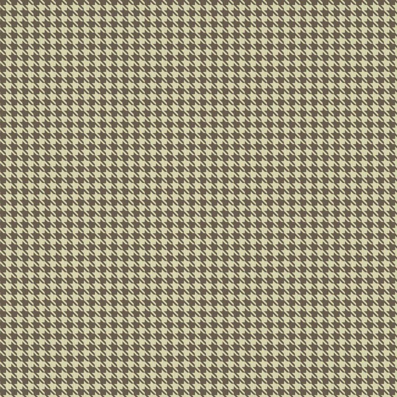 Sherlock Houndstooth - Butter - RM Coco - Fabric by the Yard