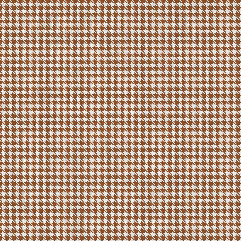 Sherlock Houndstooth - Copper - RM Coco - Fabric by the Yard