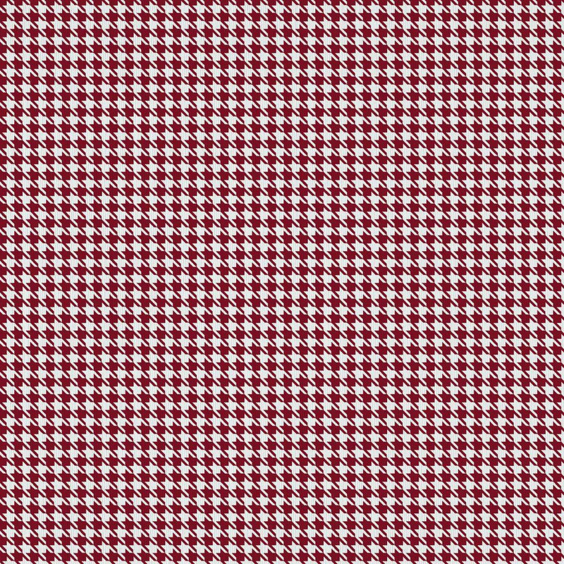 Sherlock Houndstooth - Garnet - RM Coco - Fabric by the Yard