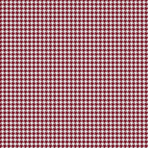 Sherlock Houndstooth - Garnet - RM Coco - Fabric by the Yard