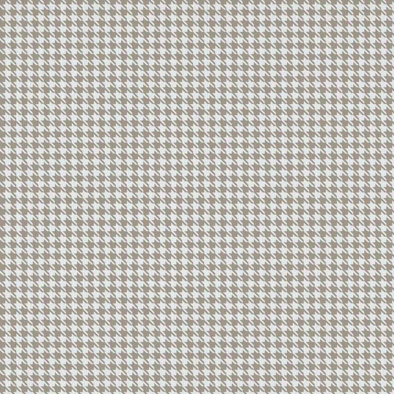Sherlock Houndstooth - Greige - RM Coco - Fabric by the Yard