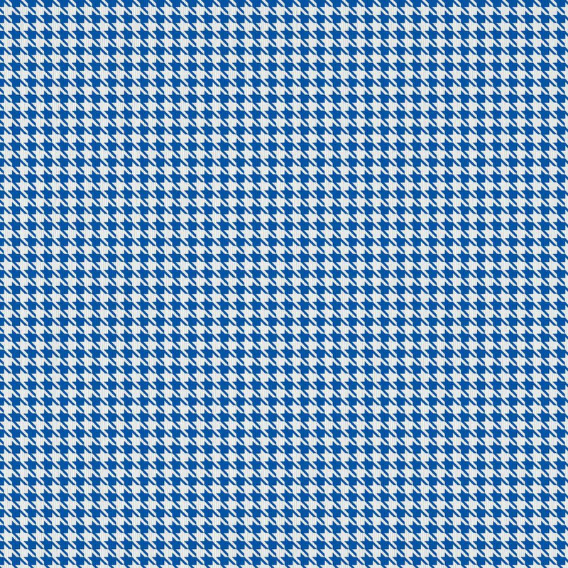 Sherlock Houndstooth - Sapphire - RM Coco - Fabric by the Yard