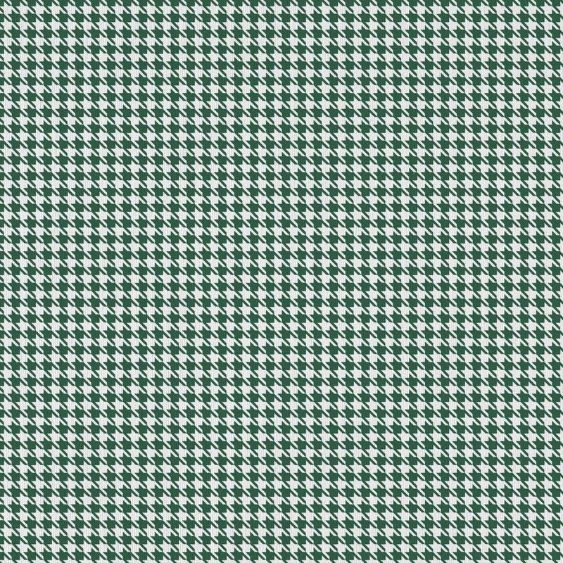 Sherlock Houndstooth - Emerald - RM Coco - Fabric by the Yard