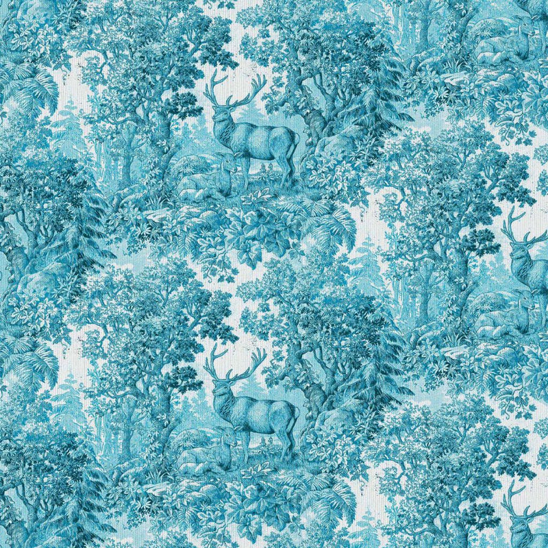 Staghorn Toile - Aegean - RM Coco - Fabric by the Yard