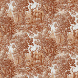 Staghorn Toile - Cinnabar - RM Coco - Fabric by the Yard
