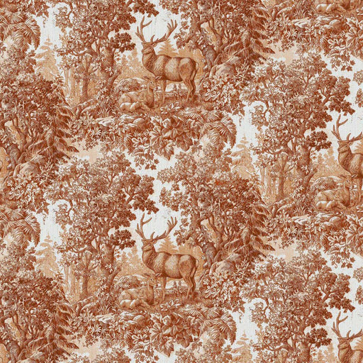 Staghorn Toile - Cinnabar - RM Coco - Fabric by the Yard