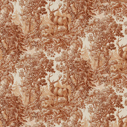 Staghorn Toile - Copper - RM Coco - Fabric by the Yard