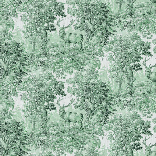 Staghorn Toile - Emerald - RM Coco - Fabric by the Yard