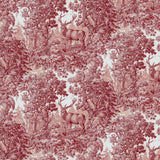 Staghorn Toile - Garnet - RM Coco - Fabric by the Yard