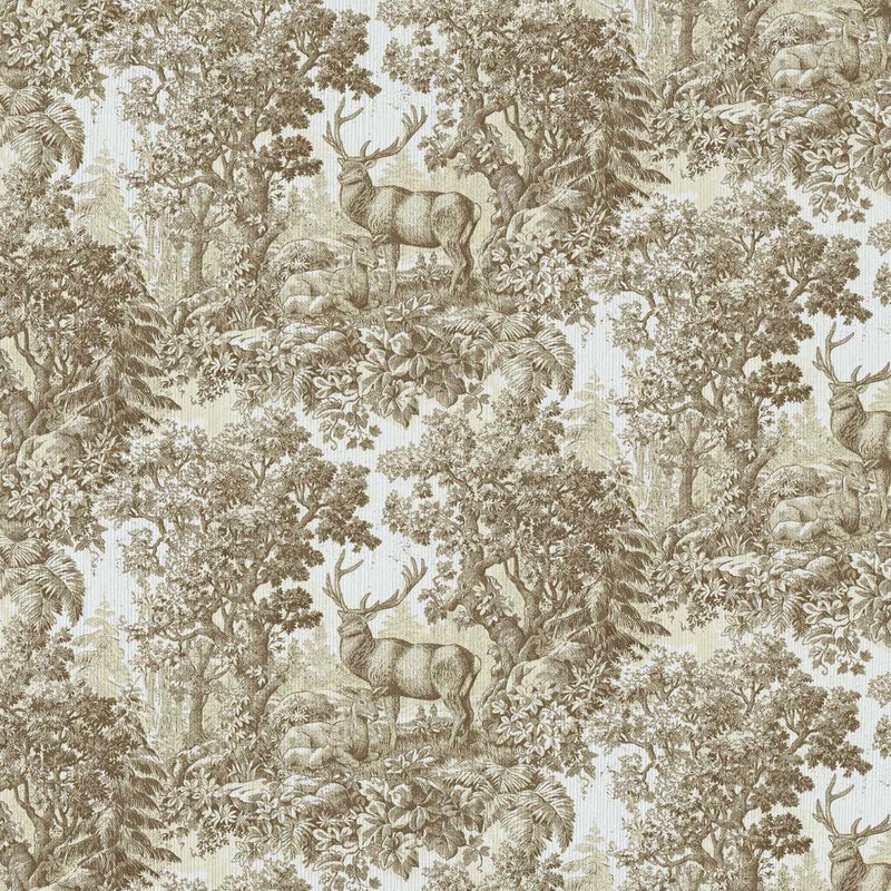 Staghorn Toile - Linen - RM Coco - Fabric by the Yard