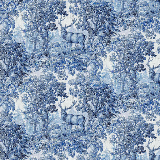 Staghorn Toile - Sapphire - RM Coco - Fabric by the Yard