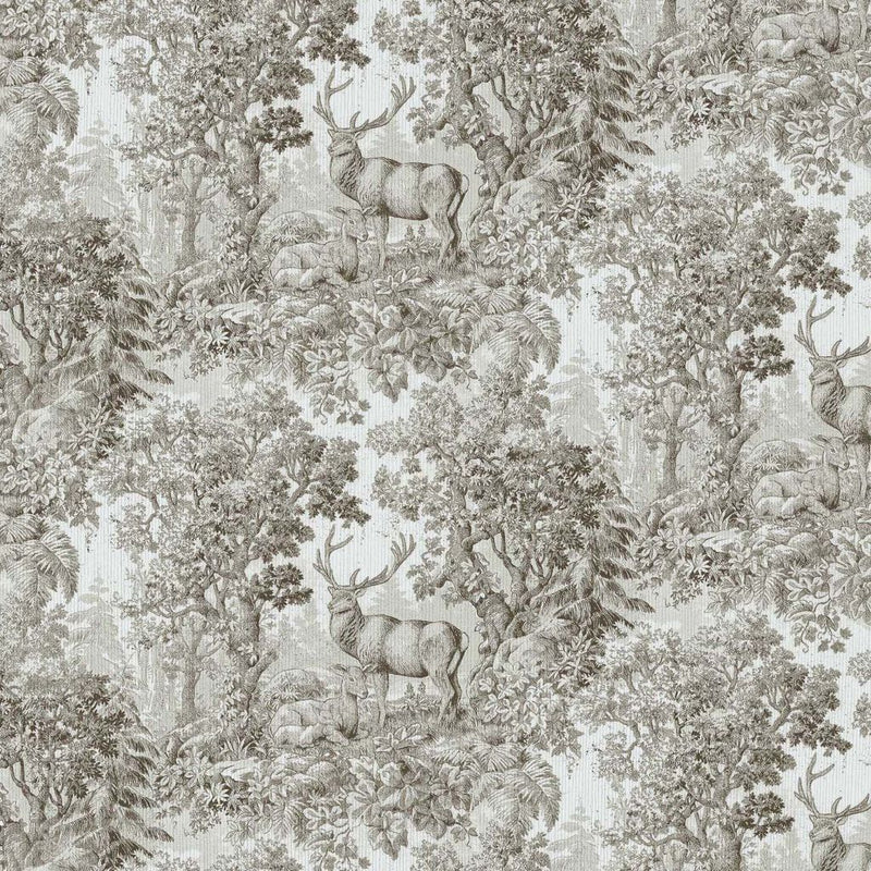 Staghorn Toile - Greige - RM Coco - Fabric by the Yard
