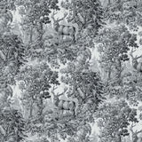 Staghorn Toile - Graphite - RM Coco - Fabric by the Yard