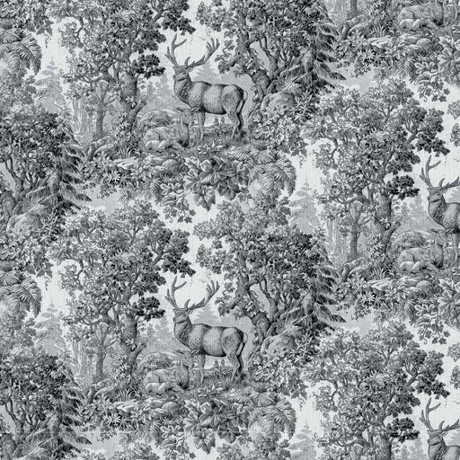Staghorn Toile - Graphite - RM Coco - Fabric by the Yard