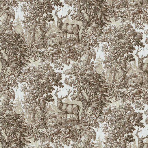 Staghorn Toile - Chestnut - RM Coco - Fabric by the Yard