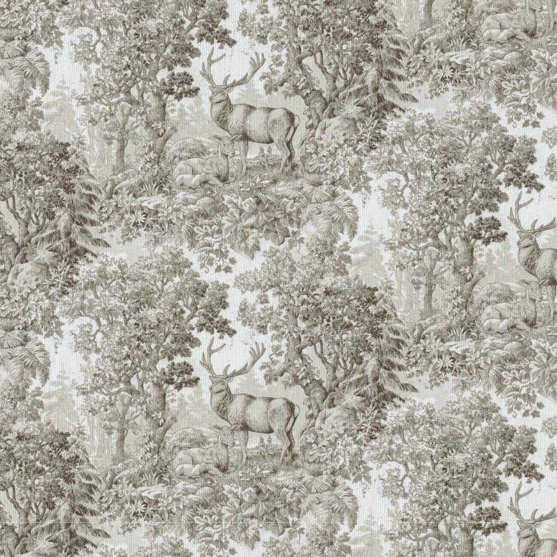 Staghorn Toile - Sepia - RM Coco - Fabric by the Yard