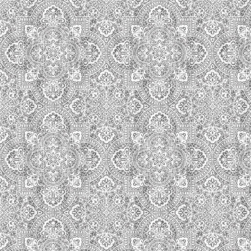 Alsace Damask - Smoke - RM Coco - Fabric by the Yard