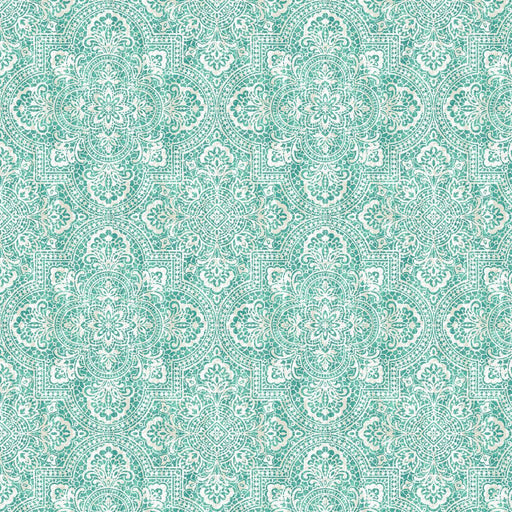 Alsace Damask - Sea Glass - RM Coco - Fabric by the Yard