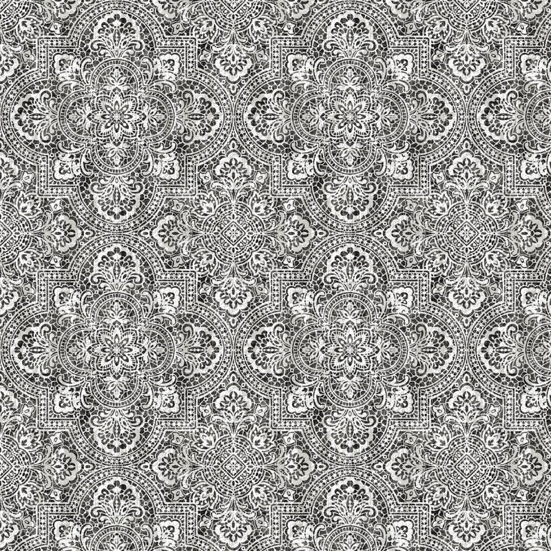 Alsace Damask - Tuxedo - RM Coco - Fabric by the Yard