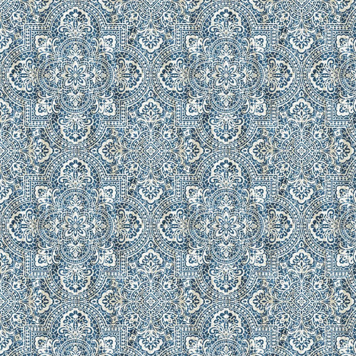 Alsace Damask - Sapphire - RM Coco - Fabric by the Yard
