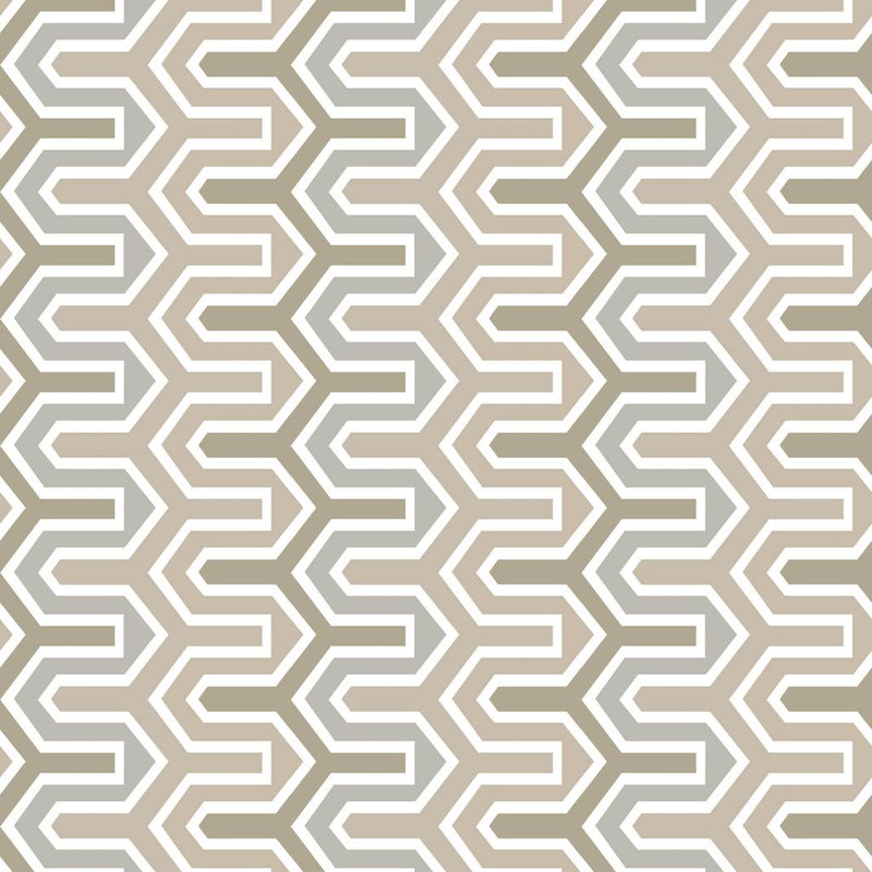 Rickety Rac Stripe - Angora - RM Coco - Fabric by the Yard