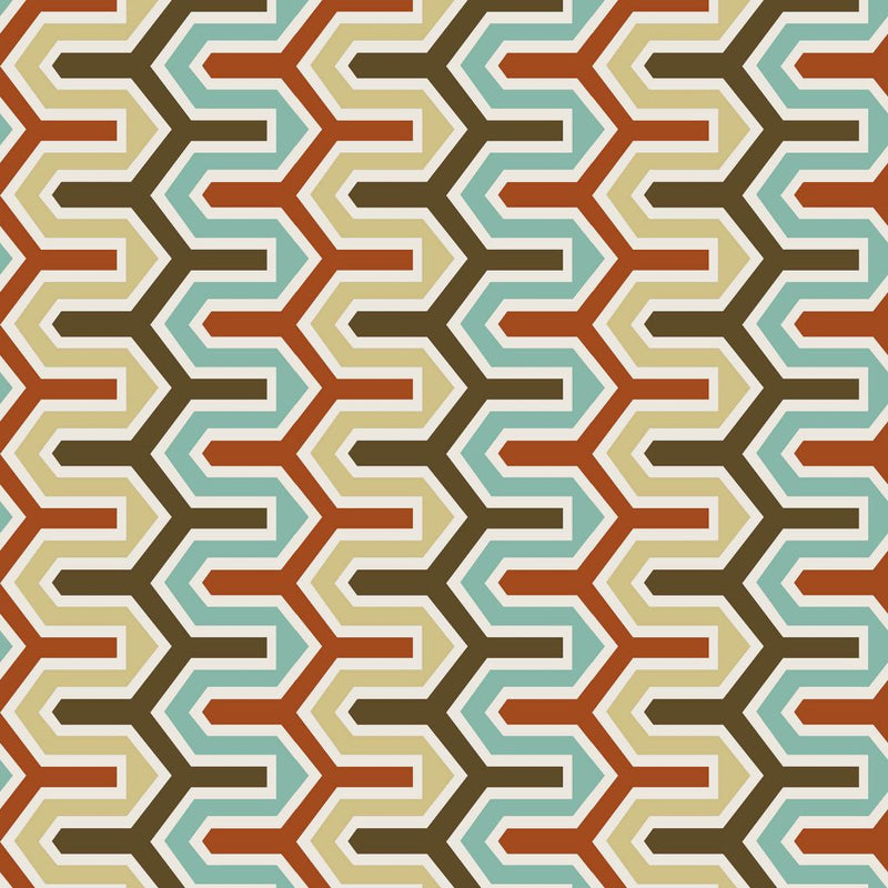 Rickety Rac Stripe - Canyon Road - RM Coco - Fabric by the Yard
