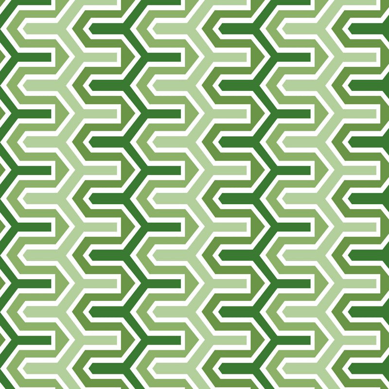 Rickety Rac Stripe - Oasis - RM Coco - Fabric by the Yard