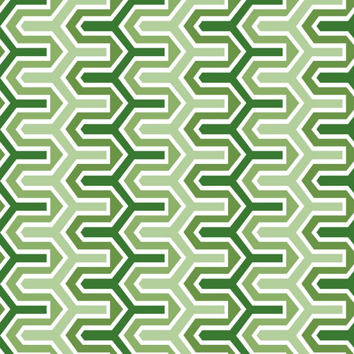 Rickety Rac Stripe - Oasis - RM Coco - Fabric by the Yard