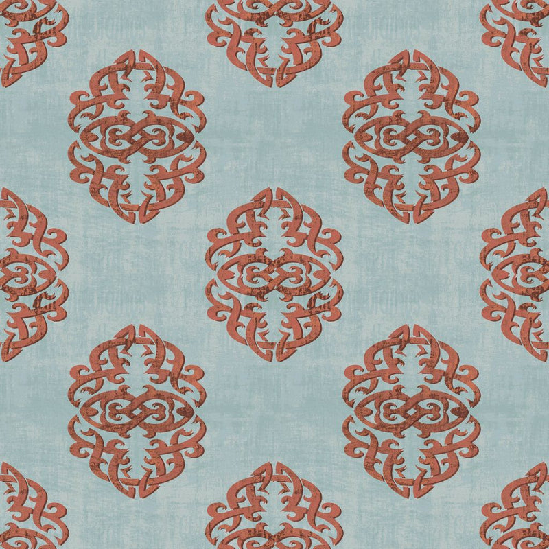 Guinevere Damask - Opal - RM Coco - Fabric by the Yard