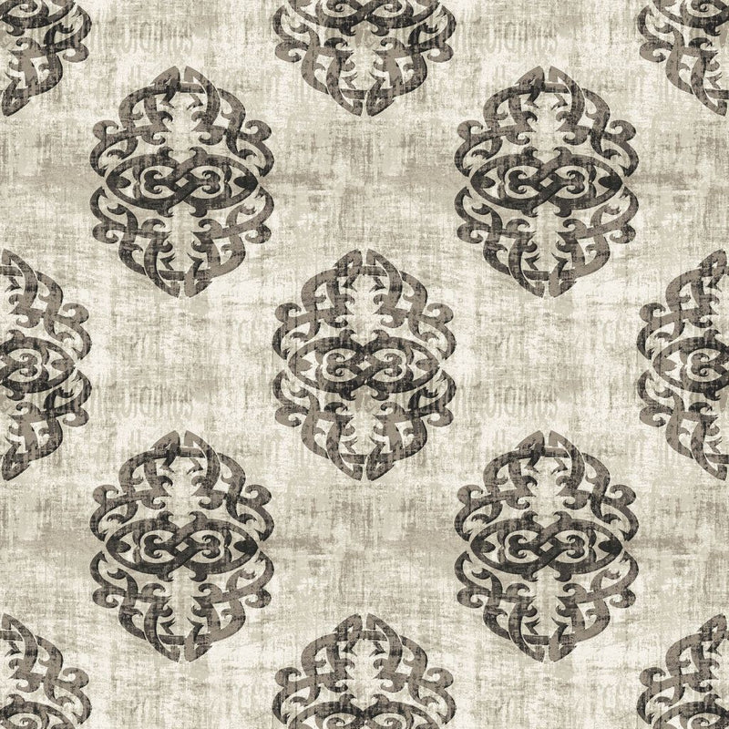 Guinevere Damask - Coffee Bean - RM Coco - Fabric by the Yard