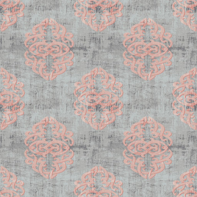 Guinevere Damask - Rose Dust - RM Coco - Fabric by the Yard